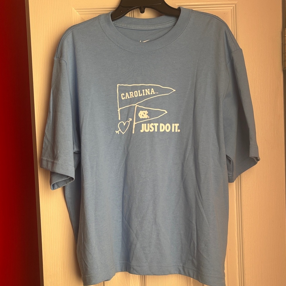Nike Light Blue Tee with Graphic Print